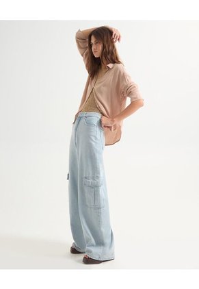 Blusa Para Mujer Manga Larga Color Taupe Marca Seven Seven #28124003