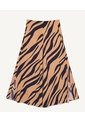 Pantalón Tipo Culotte Con Aberturas Tiro Alto  Para Mujer Amarillo Seven Seven de Seven Seven