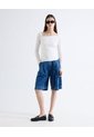 Top Guipur Manga Larga Escote Cuadrado  Para Mujer Blanco Seven Seven de Seven Seven