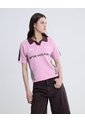Camiseta Cuello Polo En Tejido Unisex Rosado Seven Seven de Seven Seven
