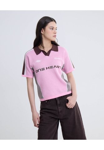 Camiseta Cuello Polo En Tejido Unisex Rosado Seven Seven Seven Seven