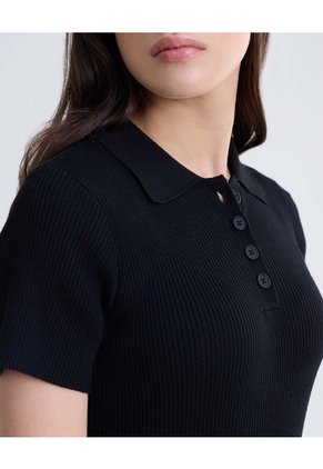 Vestido Con Falda Globo  Para Mujer Negro Seven Seven