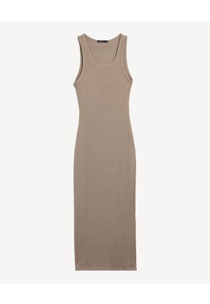 Vestido Para Mujer M/Sisa Medio Color Beige Marca Seven Seven #28171490