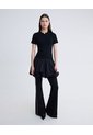 Vestido Con Falda Globo  Para Mujer Negro Seven Seven de Seven Seven