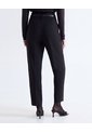 Pantalón Capri Pinzas Tiro Alto Ajustado  Para Mujer Negro Seven Seven de Seven Seven