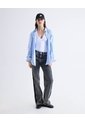 Jean Straight Gris  Para Mujer Gris Seven Seven de Seven Seven