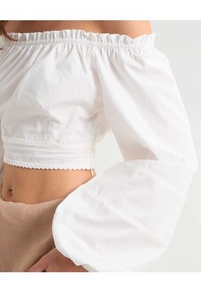 Blusa Para Mujer Manga Larga Color Crudo Marca Seven Seven #28124000