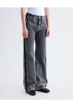 Jean Straight Gris Para Mujer Gris Seven Seven