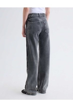 Jean Straight Gris Para Mujer Gris Seven Seven