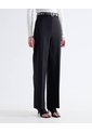 Pantalón Recto Pinza Frontal Tiro Alto  Para Mujer Negro Seven Seven de Seven Seven