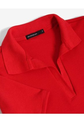 Camiseta Para Mujer Manga Corta Moda Color Rojo Marca Seven Seven #28096380