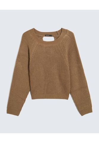 Saco Para Mujer Cuello Redondo Color Cafe Claro Marca Seven Seven #28330660 Seven Seven