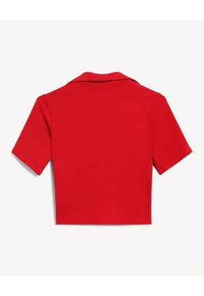 Camiseta Para Mujer Manga Corta Moda Color Rojo Marca Seven Seven #28096380