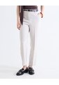 Pantalón Slim Pinza Tiro Alto Tobillero  Para Mujer Gris Seven Seven de Seven Seven