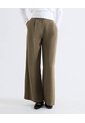 Pantalón Wide Leg Tiro Alto Con Vuelo  Para Mujer Verde Seven Seven de Seven Seven