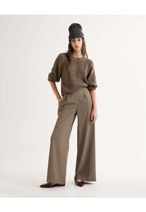 Saco Para Mujer Cuello Redondo Color Cafe Claro Marca Seven Seven #28330660