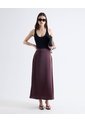 Top Sin Mangas Tejido Bandas Escote Profundo  Para Mujer Negro Seven Seven de Seven Seven