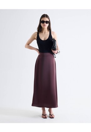 Top Sin Mangas Tejido Bandas Escote Profundo Para Mujer Negro Seven Seven