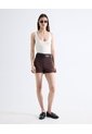 Top Sin Mangas Tejido Bandas Escote Profundo  Para Mujer Marfil Seven Seven de Seven Seven