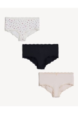 Set X3 Cacheteros Texturizados X3 Para Mujer Marfil Seven Seven Seven Seven