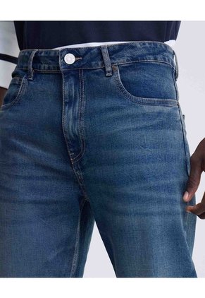 Jean Regular Azul Medio Para Hombre Azul Seven Seven