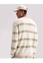 Saco Tejido Con Diseño En Franjas  Para Hombre Marfil Seven Seven de Seven Seven