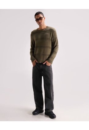 Saco Tejido Con Diseño Texturizado  Para Hombre Verde Seven Seven