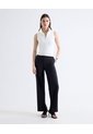 Top Polo Sin Mangas Cremallera Bicolor  Para Mujer Marfil Seven Seven de Seven Seven