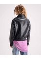 Chaqueta Con Cuello Clásico  Para Mujer Negro Seven Seven de Seven Seven