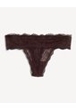 Set X3 Tangas Brasileras De Encaje X3 Para Mujer Café Seven Seven de Seven Seven