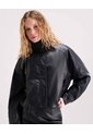 Chaqueta Pu Cuello Alto  Para Mujer Negro Seven Seven de Seven Seven