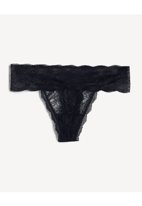 Set X3 Tangas Brasileras De Encaje X3 Para Mujer Café Seven Seven