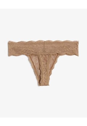 Set X3 Tangas Brasileras De Encaje X3 Para Mujer Café Seven Seven