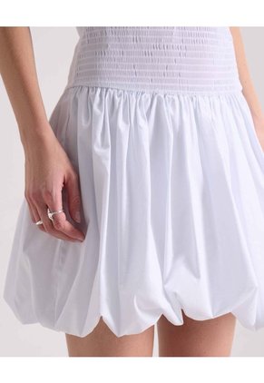 Vestido Strappless Encauchado  Para Mujer Blanco Seven Seven