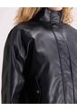 Chaqueta Pu Cuello Alto  Para Mujer Negro Seven Seven de Seven Seven