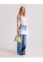 Vestido Strappless Encauchado  Para Mujer Blanco Seven Seven de Seven Seven