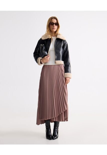 Falda Para Mujer Largo Color Beige Marca Seven Seven #28140942