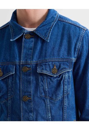 Chaqueta Para Hombre Trucker Color Azul Medio Marca Seven Seven #45080375