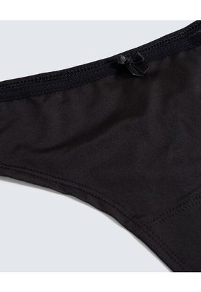 Panty Para Mujer Tanga Color Negro Marca Seven Seven #28800095