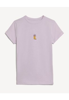 Camiseta Para Mujer Manga Corta Cuello Redondo Color Rosado Marca Seven Seven #28096550