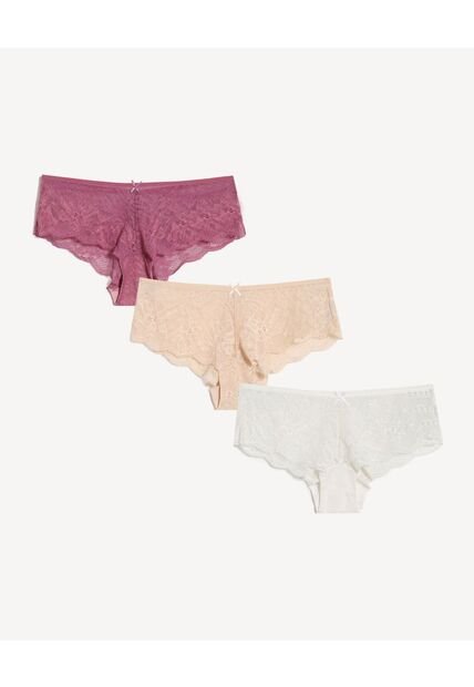Panty Para Mujer Hipster Color Beige Marca Seven Seven #28800120