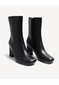 Botines Tacón Negro  Para Mujer Negro Seven Seven de Seven Seven
