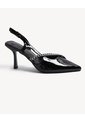 Tacones Slingback Con Cadenilla  Para Mujer Negro Seven Seven de Seven Seven