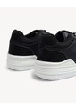 Tenis Monocromáticos De Suela Alta  Para Hombre Negro Seven Seven de Seven Seven