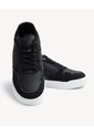 Tenis Monocromáticos De Suela Alta  Para Hombre Negro Seven Seven de Seven Seven