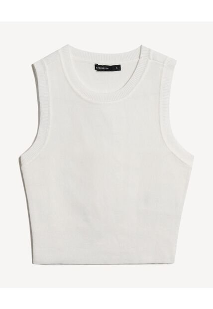 Camiseta Para Mujer Manga Sisa Cuello Redondo Color Hueso Marca Seven Seven #28096419