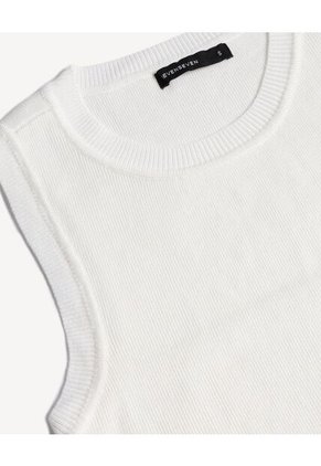 Camiseta Para Mujer Manga Sisa Cuello Redondo Color Hueso Marca Seven Seven #28096419