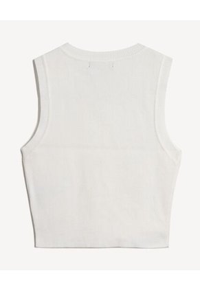 Camiseta Para Mujer Manga Sisa Cuello Redondo Color Hueso Marca Seven Seven #28096419