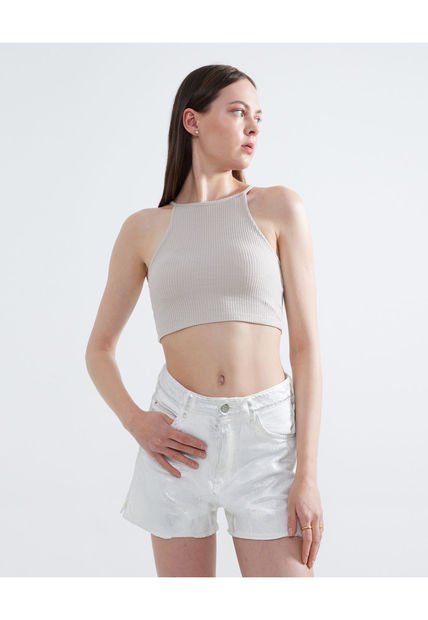 Short Para Mujer  Color Blanco Marca Seven Seven #28190992