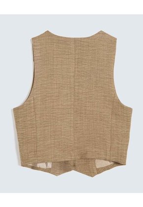 Chaleco Para Mujer  Color Cafe Claro Marca Seven Seven #28250126